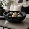 Siyah Mermer Dekor Kase 27 cm