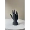 Siyah Sağ El Dekoratif El Mankeni