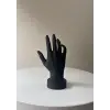 Siyah Sağ El Dekoratif El Mankeni