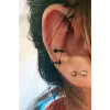 Siyah Spiral Model, İki Ucu Toplu Piercing