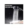 Siyah Turbo Fan Su Tasarruflu Yüksek Basınçlı Duş Başlığı