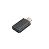 Siyah Type-C - USB-A OTG Adaptör, 6A 120W Max AC-59