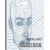 Sketch Book Pixel Art Grid Paper