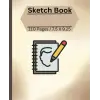 Sketch Book With Graphics On Covers 110 Pages 7.5 X 9.25