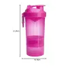 Smart Shake Original 2go Shaker, Neon Pembe, 600 ml