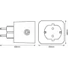 Smart Wifi Plug Eu, Beyaz