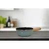 Soft Green Emaye Ahşap Kulplu Mini Tava