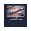 Soft Touch Kablosuz Klavye Mouse Set Mavi Smk-687