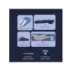 Soft Touch Kablosuz Klavye Mouse Set Mavi Smk-687