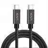Solid 100W 5A PD2.0 Type C to Type C Hızlı Şarj ve Data Kablosu 2 Metre Halat Örgülü Space Gray LVA-TCT