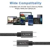 Solid 100W 5A PD2.0 Type C to Type C Hızlı Şarj ve Data Kablosu 2 Metre Halat Örgülü Space Gray LVA-TCT