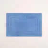 Solıd Çift Taraflı Pamuk%100 Pamuk Banyo Paspası 60x90 Cm Mavi