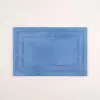 Solıd Çift Taraflı Pamuk%100 Pamuk Banyo Paspası 60x90 Cm Mavi
