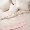 Solıd Krem Çift Kişilik Pamuk Saten Nevresim Seti