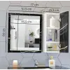 Sonata Siyah Mdf Üst Modül, 80 Cm Aynalı Banyo Dolabı