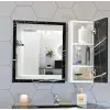 Sonata Siyah Mdf Üst Modül, 80 Cm Aynalı Banyo Dolabı