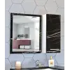Sonata Siyah Mdf Üst Modül, 80 Cm Aynalı Banyo Dolabı