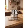 Sonora İndüksiyon Tabanlı 8 Parça Çelik Tencere Seti