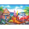 Sörf Kampı 260 Parça Puzzle