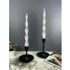 Spiral Şamdan Mumu 2 Adet - (Beyaz)