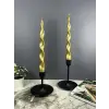 Spiral Şamdan Mumu 2 Adet - (Beyaz)