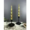 Spiral Şamdan Mumu 2 Adet - (Beyaz)
