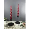 Spiral Şamdan Mumu 2 Adet, Beyaz