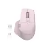SPK7858 Bluetooth Kablosuz Çift Modlu 4000DPI 7 Tuşlu Optik Mouse Pembe