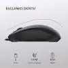 SPT6238 USB Kablolu Multimedia Sessiz Türkçe Q Klavye Mouse Seti, Siyah