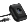 Square round 4in1 USB HUB Adaptör (USB3.0 TO USB3.0*1+USB2.0*3) 1m, Siyah