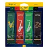 SRMIXT3 Tenor Sax Jazz Reed Karışık Kart her biri 1 adet ZZ; V16, Java ve Java Red Strength 3 içerir