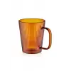 Striped Borosilikat Cam Kupa Amber 400 ml