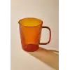 Striped Borosilikat Cam Kupa Amber 400 ml