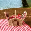 Summer Hasır Sepetli Piknik Seti