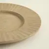 Sune Ahşap Dekoratif Tabak Krem Krem