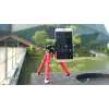 Süngerli, Elastik ve Sabit, Dönebilen Tripod (Kırmızı)