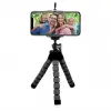 Süngerli, Elastik ve Sabit Döner Tripod, Siyah
