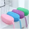 Süngerli köpürtücü silikon banyo ve peeling kesesi