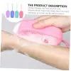 Süngerli köpürtücü silikon banyo ve peeling kesesi