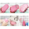 Süngerli köpürtücü silikon banyo ve peeling kesesi