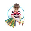 Süper Bambu Çubuklar, 200 Parça, Esnek Plastik, +3 Yaş için