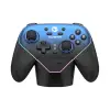 Super Nova Wireless Gaming Controller for PC/Switch/iOS/Android, Hall Effect Stick & Trigger, Rubberized Grips, RGB Lighting, Swappable ABXY, Detachable Faceplate, 1000mAh with Charging Dock
