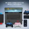 Super Nova Wireless Gaming Controller for PC/Switch/iOS/Android, Hall Effect Stick & Trigger, Rubberized Grips, RGB Lighting, Swappable ABXY, Detachable Faceplate, 1000mAh with Charging Dock