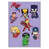 Süperkahraman Marvel Dc Spiderman Batman Ironman Sticker Seti
