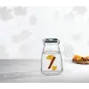 Sürahi 1800 CC Bikompanent Gri Kapaklı