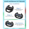 Switch Steering Wheels for Nintendo Switch 2 JoyCon Controllers; Switch 2 Racing Wheels for Mario Kart World; 8 Deluxe