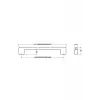 System 8537 Modern Kulp Krom Ssy8537 0448 Cr, 448 Mm, Tek Ebat, Siyah Renk