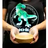 T-Rex Tasarımlı Dinozor 3D LED Gece Lambası