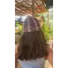 Takke Model Saç Bandanası, Pullu, Pembe
