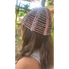 Takke Model Saç Bandanası, Pullu, Pembe